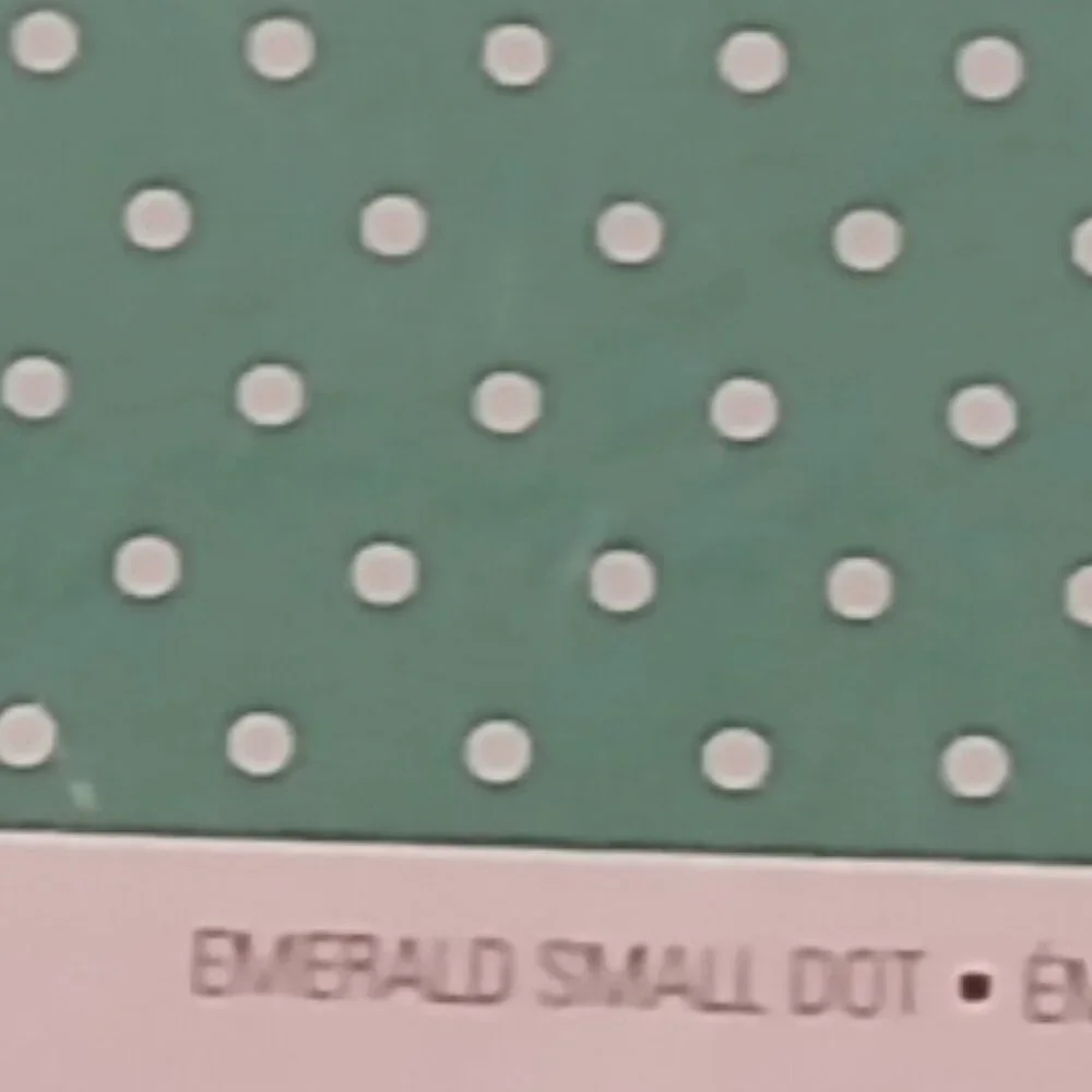 American Crafts Core Basics - Emerald Small Dot 12x12 Paper (12pack)